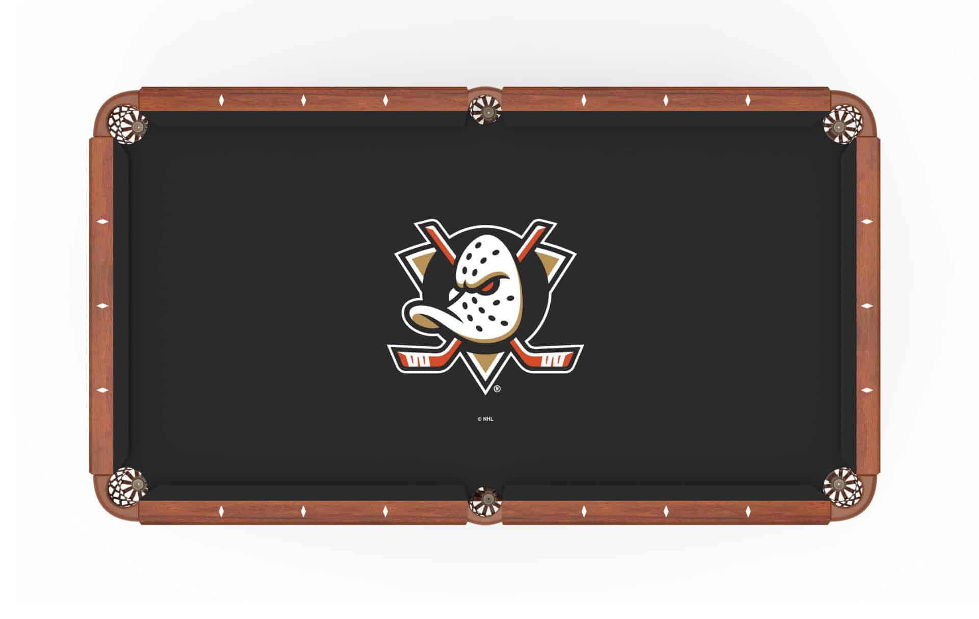 Anaheim Ducks Pool Table with Navajo Finish and Claw Leg 2 Anaheim Ducks Pool Table with Navajo Finish and Claw Leg - Image 2