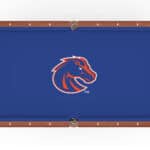 Boise State University Pool Table with Chardonnay Finish and Claw Leg