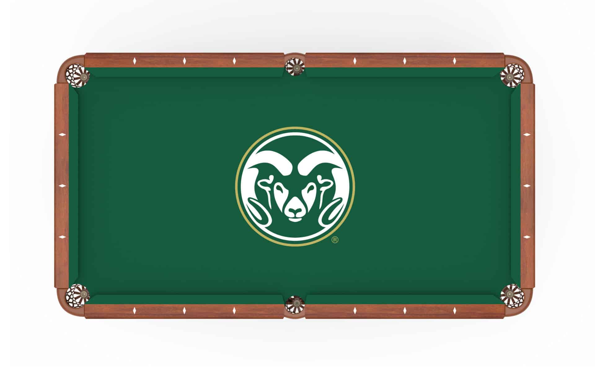 Colorado State University Pool Table with Navajo Finish and Tapered Leg 2 Colorado State University Pool Table with Navajo Finish and Tapered Leg - Image 2