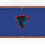 DePaul University Pool Table with Chardonnay Finish and Claw Leg