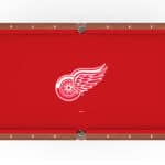Detroit Red Wings Pool Table with Chardonnay Finish and Tapered Leg 12 Detroit Red Wings Pool Table with Chardonnay Finish and Tapered Leg