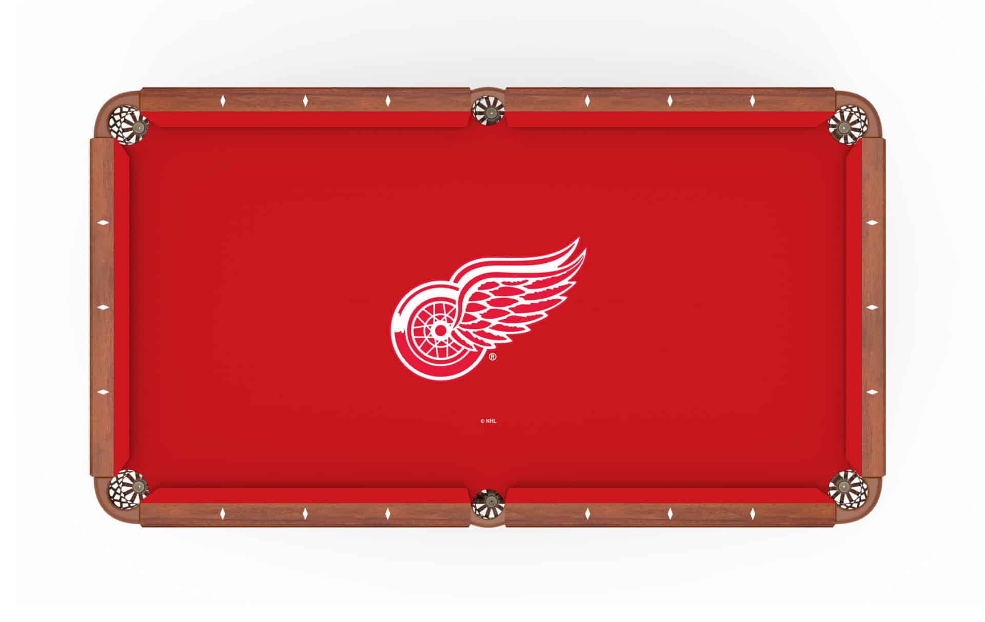Detroit Red Wings Pool Table with Chardonnay Finish and Tapered Leg 2 Detroit Red Wings Pool Table with Chardonnay Finish and Tapered Leg - Image 2