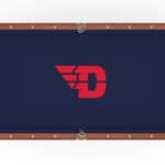 University of Dayton Pool Table with Chardonnay Finish and Claw Leg 12 University of Dayton Pool Table with Chardonnay Finish and Claw Leg