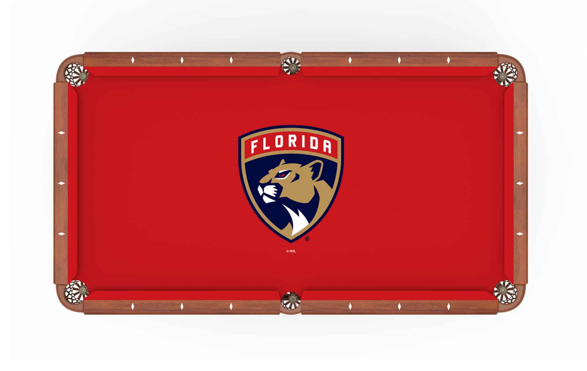 Florida Panthers Pool Table with Chardonnay Finish and Claw Leg 2 Florida Panthers Pool Table with Chardonnay Finish and Claw Leg - Image 2