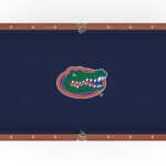 University of Florida Pool Table with Chardonnay Finish and Claw Leg 12 University of Florida Pool Table with Chardonnay Finish and Claw Leg