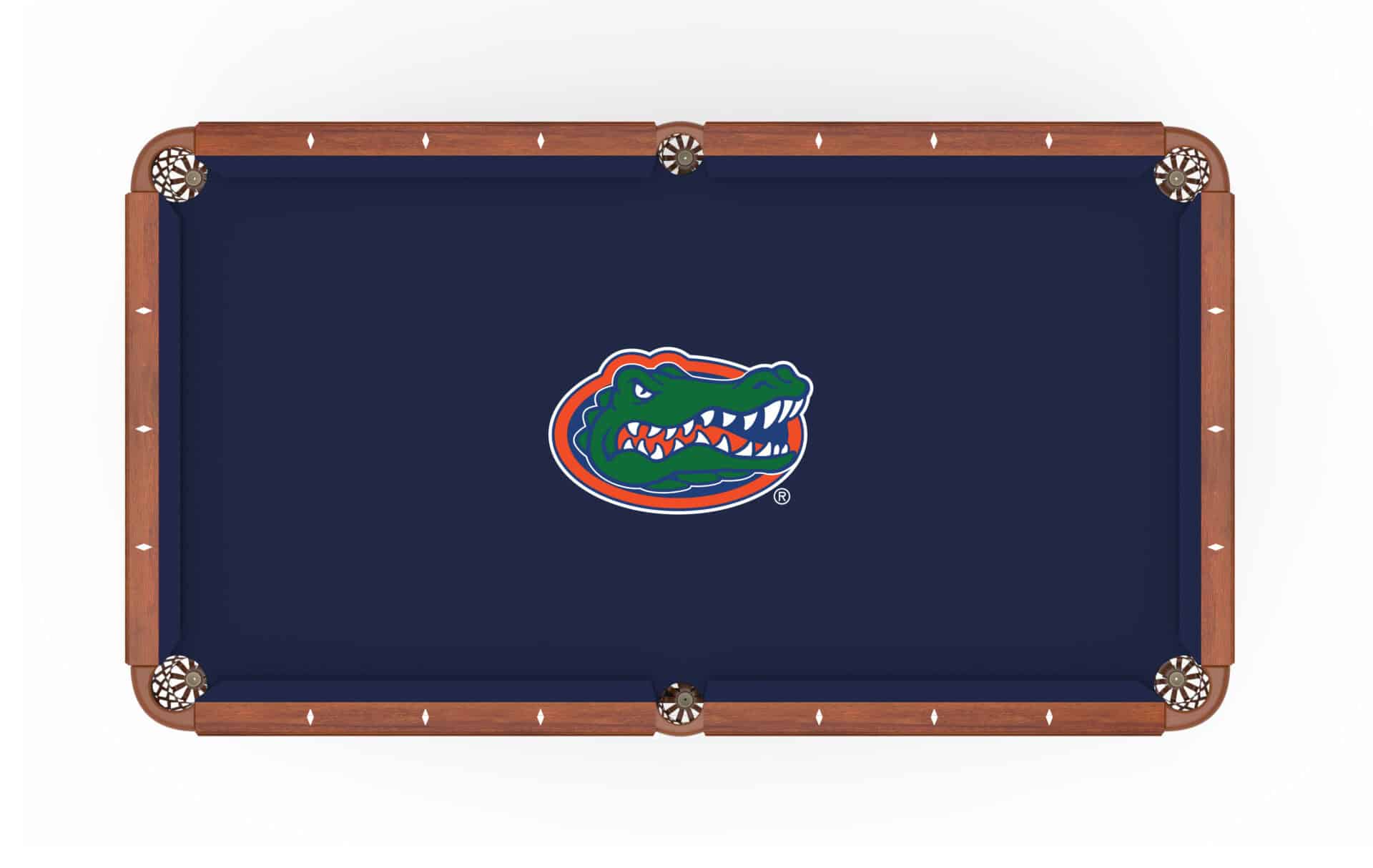 University of Florida Pool Table with Chardonnay Finish and Claw Leg 2 University of Florida Pool Table with Chardonnay Finish and Claw Leg - Image 2