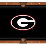 University of Georgia Pool Table with Chardonnay Finish and Claw Leg 12 University of Georgia Pool Table with Chardonnay Finish and Claw Leg