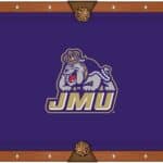 James Madison University Pool Table with Chardonnay Finish and Claw Leg