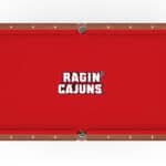 University of Louisiana at Lafayette Pool Table with Chardonnay Finish and Claw Leg 12 University of Louisiana at Lafayette Pool Table with Chardonnay Finish and Claw Leg