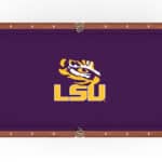 Louisiana State University Pool Table with Chardonnay Finish and Claw Leg