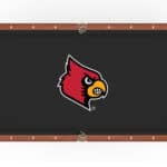 University of Louisville Pool Table with Chardonnay Finish and Claw Leg 12 University of Louisville Pool Table with Chardonnay Finish and Claw Leg