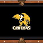 Missouri Western State University Pool Table with Chardonnay Finish and Claw Leg