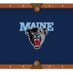 University of Maine Pool Table with Chardonnay Finish and Claw Leg 12 University of Maine Pool Table with Chardonnay Finish and Claw Leg
