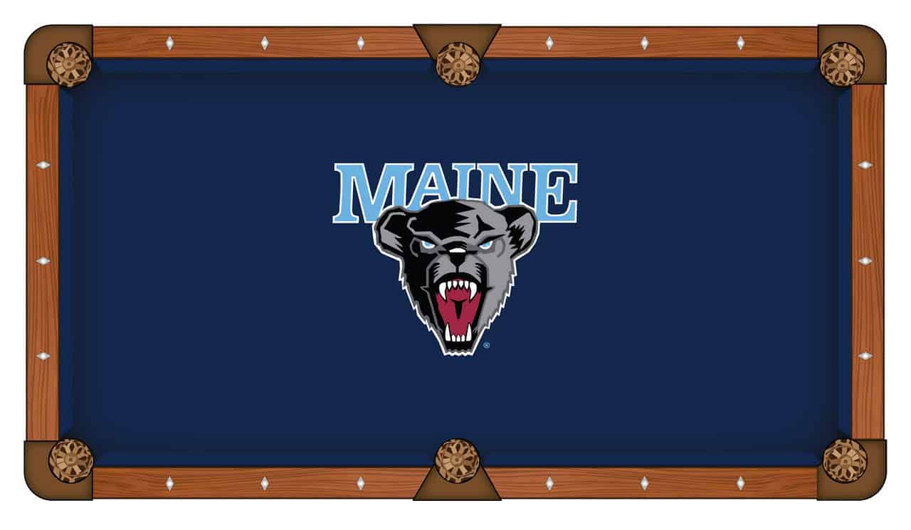 University of Maine Pool Table with Chardonnay Finish and Claw Leg 2 University of Maine Pool Table with Chardonnay Finish and Claw Leg - Image 2