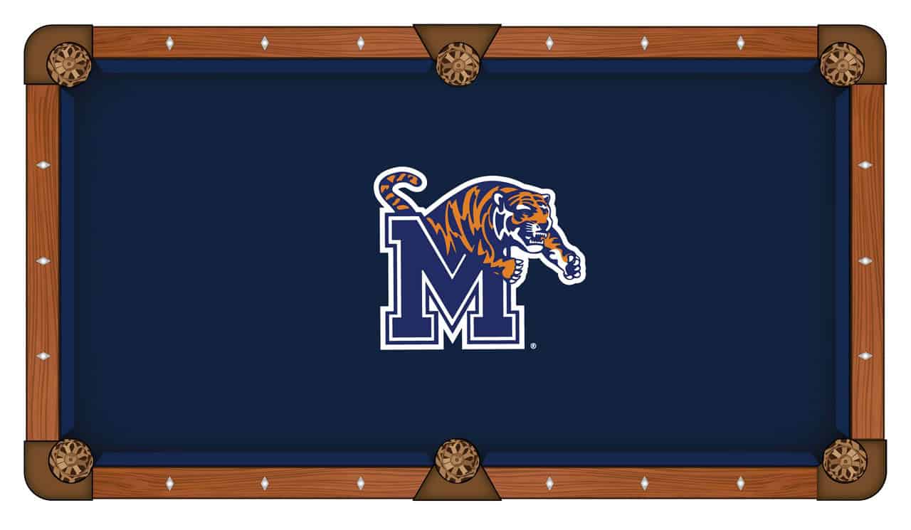 University of Memphis Pool Table with Chardonnay Finish and Claw Leg 2 University of Memphis Pool Table with Chardonnay Finish and Claw Leg - Image 2