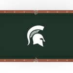 Michigan State University Pool Table with Chardonnay Finish and Claw Leg