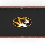 University of Missouri Pool Table with Chardonnay Finish and Tapered Leg 12 University of Missouri Pool Table with Chardonnay Finish and Tapered Leg