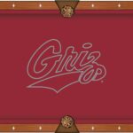 University of Montana Pool Table with Chardonnay Finish and Claw Leg 12 University of Montana Pool Table with Chardonnay Finish and Claw Leg