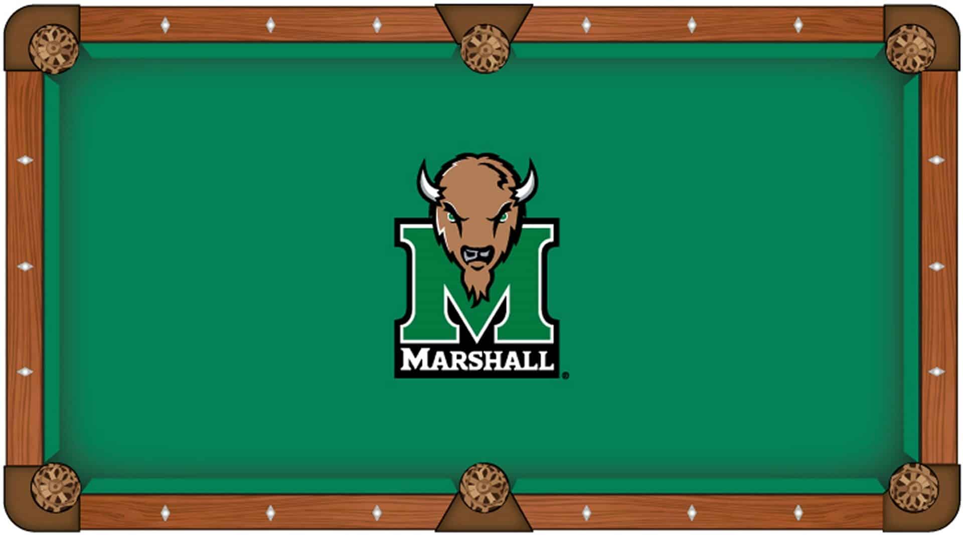 Marshall University Pool Table with Chardonnay Finish and Claw Leg 2 Marshall University Pool Table with Chardonnay Finish and Claw Leg - Image 2