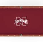 Mississippi State University Pool Table with Chardonnay Finish and Claw Leg