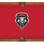 University of New Mexico Pool Table with Chardonnay Finish and Claw Leg