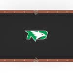 University of North Dakota Pool Table with Chardonnay Finish and Claw Leg