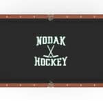 University of North Dakota (Hockey) Pool Table with Chardonnay Finish and Tapered Leg 12 University of North Dakota (Hockey) Pool Table with Chardonnay Finish and Tapered Leg