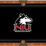 University of Northern Illinois Pool Table with Chardonnay Finish and Claw Leg
