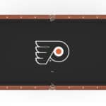 Philadelphia Flyers Pool Table with Chardonnay Finish and Claw Leg
