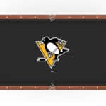 Pittsburgh Penguins Pool Table with Chardonnay Finish and Claw Leg