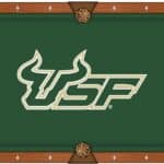 University of South Florida Pool Table with Chardonnay Finish and Claw Leg 12 University of South Florida Pool Table with Chardonnay Finish and Claw Leg