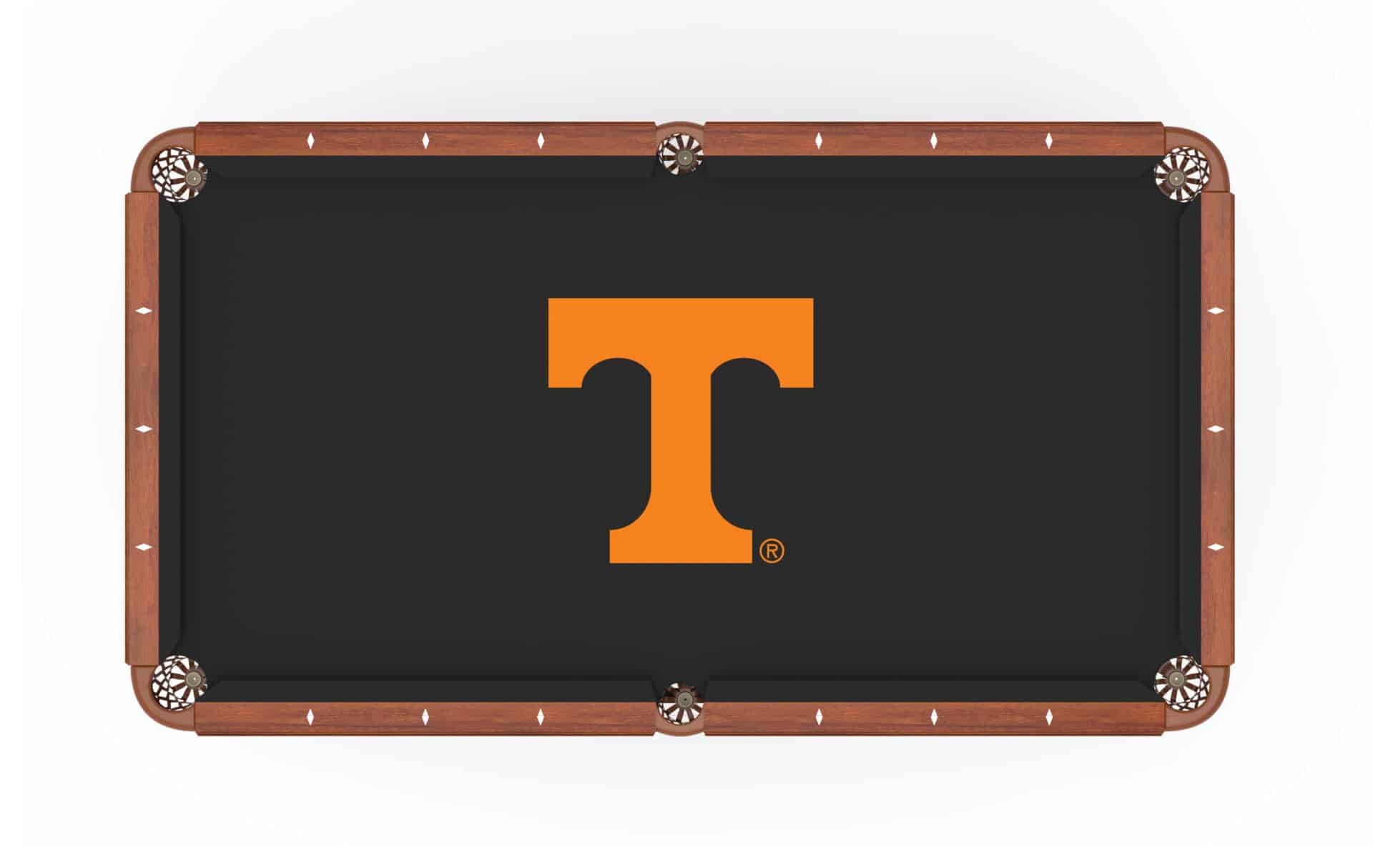 University of Tennessee Pool Table with Chardonnay Finish and Claw Leg 2 University of Tennessee Pool Table with Chardonnay Finish and Claw Leg - Image 2