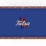 University of Tulsa Pool Table with Chardonnay Finish and Claw Leg 12 University of Tulsa Pool Table with Chardonnay Finish and Claw Leg