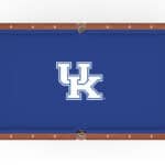 University of Kentucky Pool Table with Navajo Finish and Tapered Leg 12 University of Kentucky Pool Table with Navajo Finish and Tapered Leg