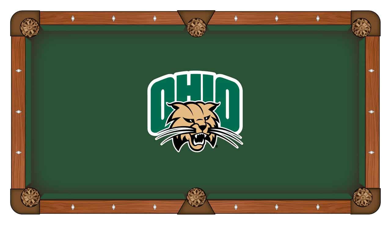 Ohio University Pool Table with Chardonnay Finish and Claw Leg 2 Ohio University Pool Table with Chardonnay Finish and Claw Leg - Image 2