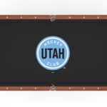 Utah Hockey Club Pool Table with Navajo Finish and Tapered Leg 12 Utah Hockey Club Pool Table with Navajo Finish and Tapered Leg