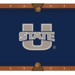 Utah State University Pool Table with Chardonnay Finish and Claw Leg