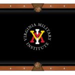 Virginia Military Institute Pool Table with Chardonnay Finish and Claw Leg 12 Virginia Military Institute Pool Table with Chardonnay Finish and Claw Leg
