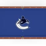 Vancouver Canucks Pool Table with Navajo Finish and Claw Leg
