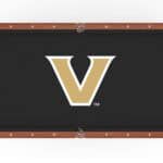 Vanderbilt University Pool Table with Chardonnay Finish and Claw Leg 12 Vanderbilt University Pool Table with Chardonnay Finish and Claw Leg