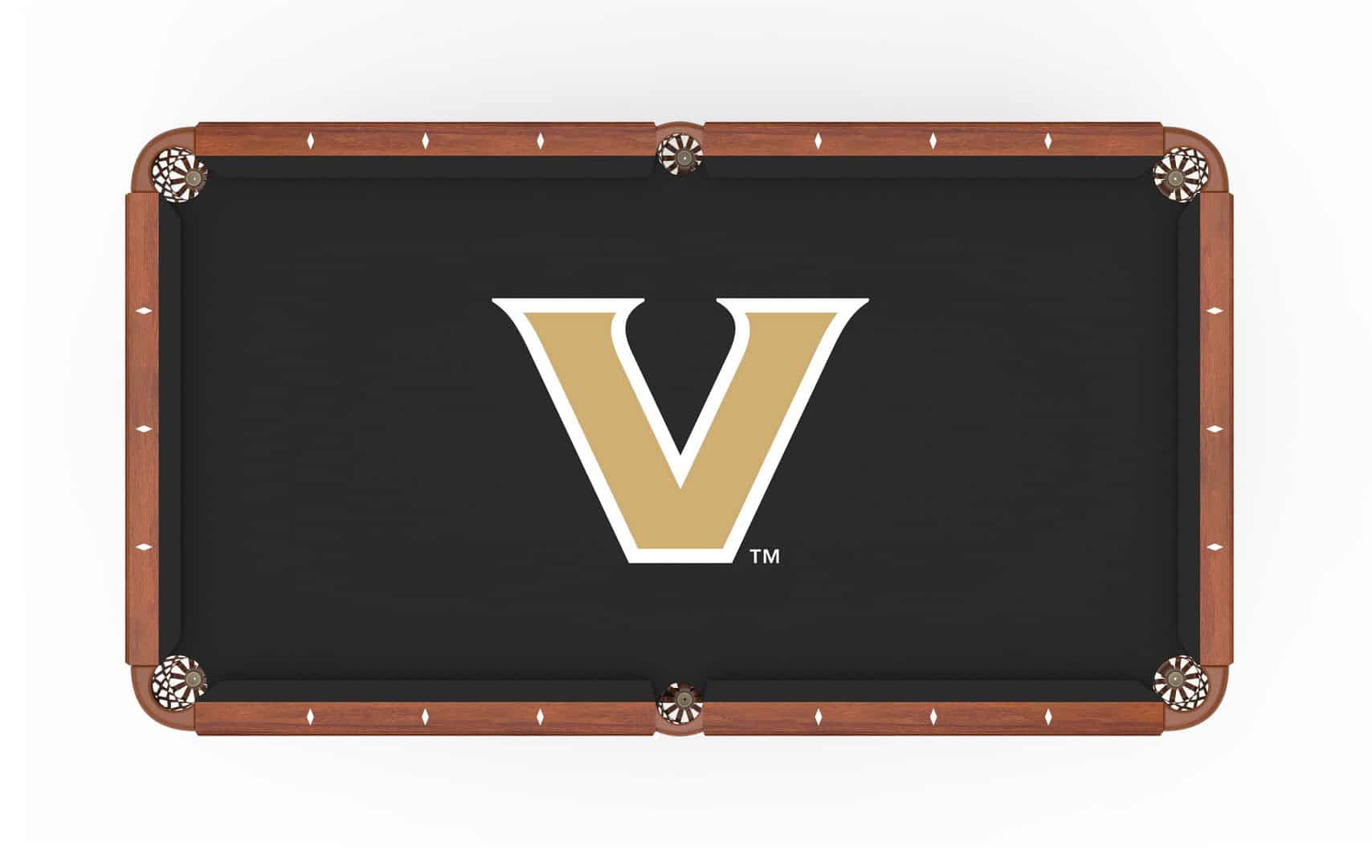 Vanderbilt University Pool Table with Chardonnay Finish and Claw Leg 2 Vanderbilt University Pool Table with Chardonnay Finish and Claw Leg - Image 2