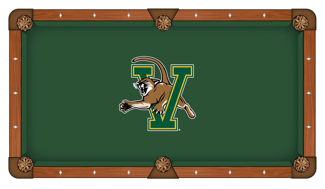 University of Vermont Pool Table with Chardonnay Finish and Claw Leg 2 University of Vermont Pool Table with Chardonnay Finish and Claw Leg - Image 2