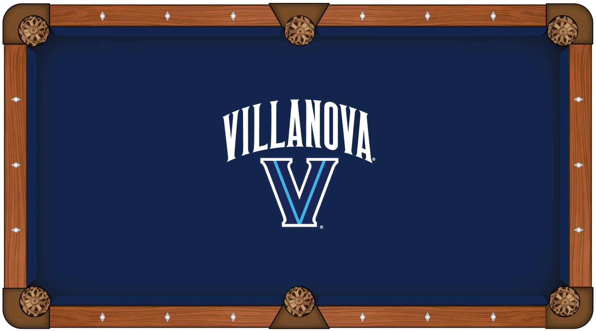 Villanova University Pool Table with Chardonnay Finish and Claw Leg 2 Villanova University Pool Table with Chardonnay Finish and Claw Leg - Image 2