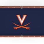 University of Virginia Pool Table with Chardonnay Finish and Claw Leg 10 University of Virginia Pool Table with Chardonnay Finish and Claw Leg