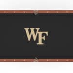 Wake Forest University Pool Table with Chardonnay Finish and Claw Leg