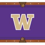 University of Washington Pool Table with Chardonnay Finish and Claw Leg 12 University of Washington Pool Table with Chardonnay Finish and Claw Leg
