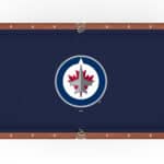 Winnipeg Jets Pool Table with Chardonnay Finish and Claw Leg 10 Winnipeg Jets Pool Table with Chardonnay Finish and Claw Leg