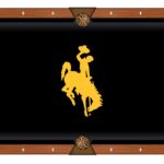 University of Wyoming Pool Table with Chardonnay Finish and Claw Leg 12 University of Wyoming Pool Table with Chardonnay Finish and Claw Leg