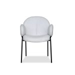 PEBBLE Armchair Black Powder Coated Steel Base