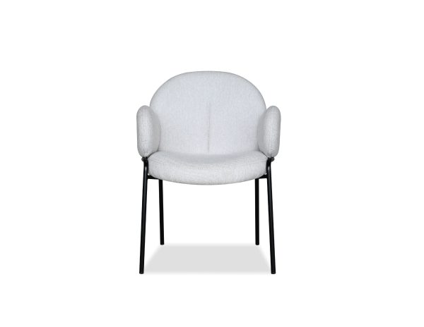 PEBBLE Armchair Black Powder Coated Steel Base 1 2